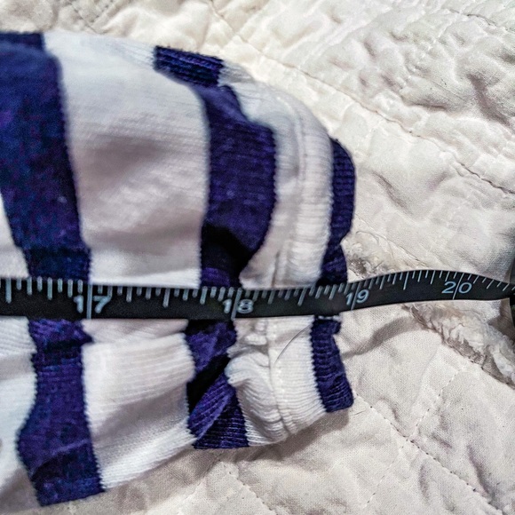 J. Crew SZ M Mariner Puff Sleeve Striped Top! - Picture 5 of 10